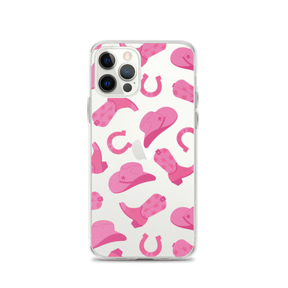 Pink Rodeo Clear iPhone Case iPhone 12 Pro