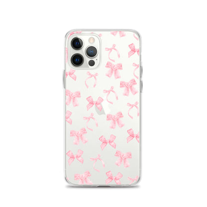 Coquette Bows Clear iPhone Case