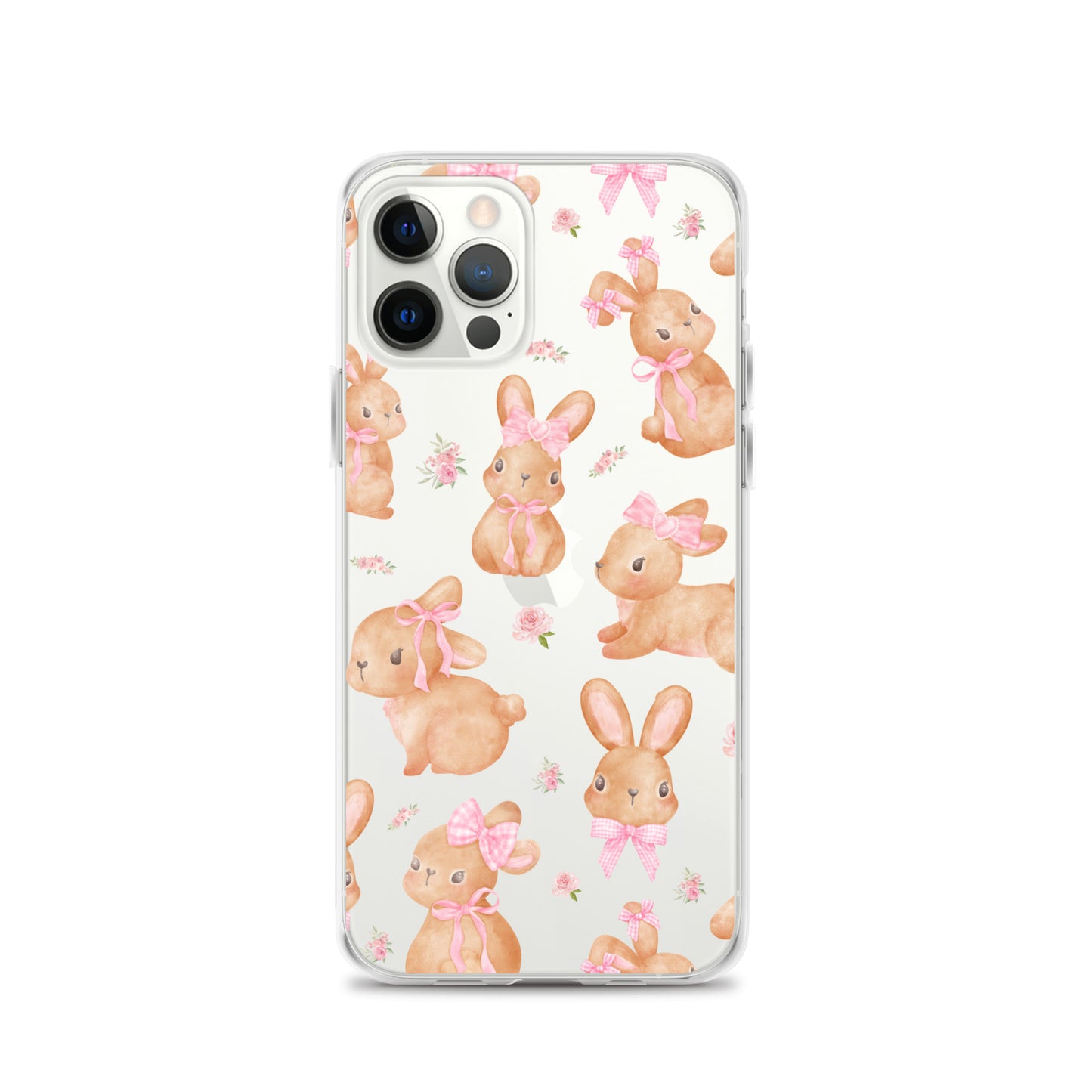 Bow Bunny Clear iPhone Case