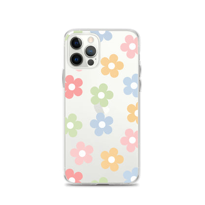 Pastel Garden Clear iPhone Case