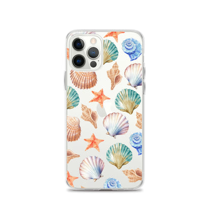 Seashell Breeze Clear iPhone Case