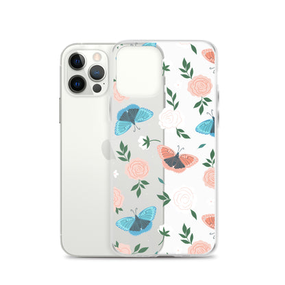 White Blossom Clear iPhone Case