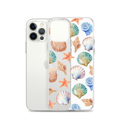 Seashell Breeze Clear iPhone Case