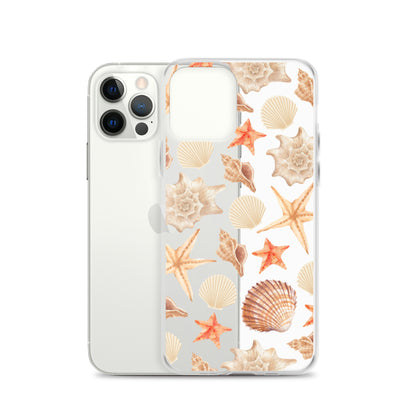 Sunset Shells Clear iPhone Case