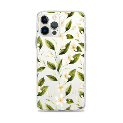 White Floral Clear iPhone Case iPhone 12 Pro Max