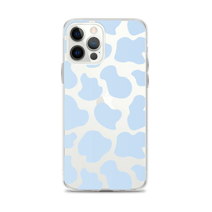 Blue Cow Clear iPhone Case iPhone 12 Pro Max