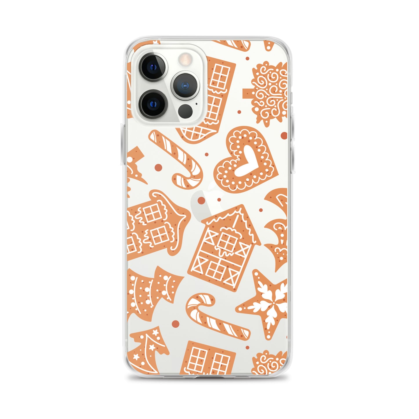 Gingerbread Clear iPhone Case iPhone 12 Pro Max