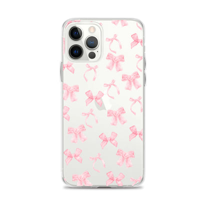 Coquette Bows Clear iPhone Case