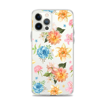 Floral Fiesta Clear iPhone Case