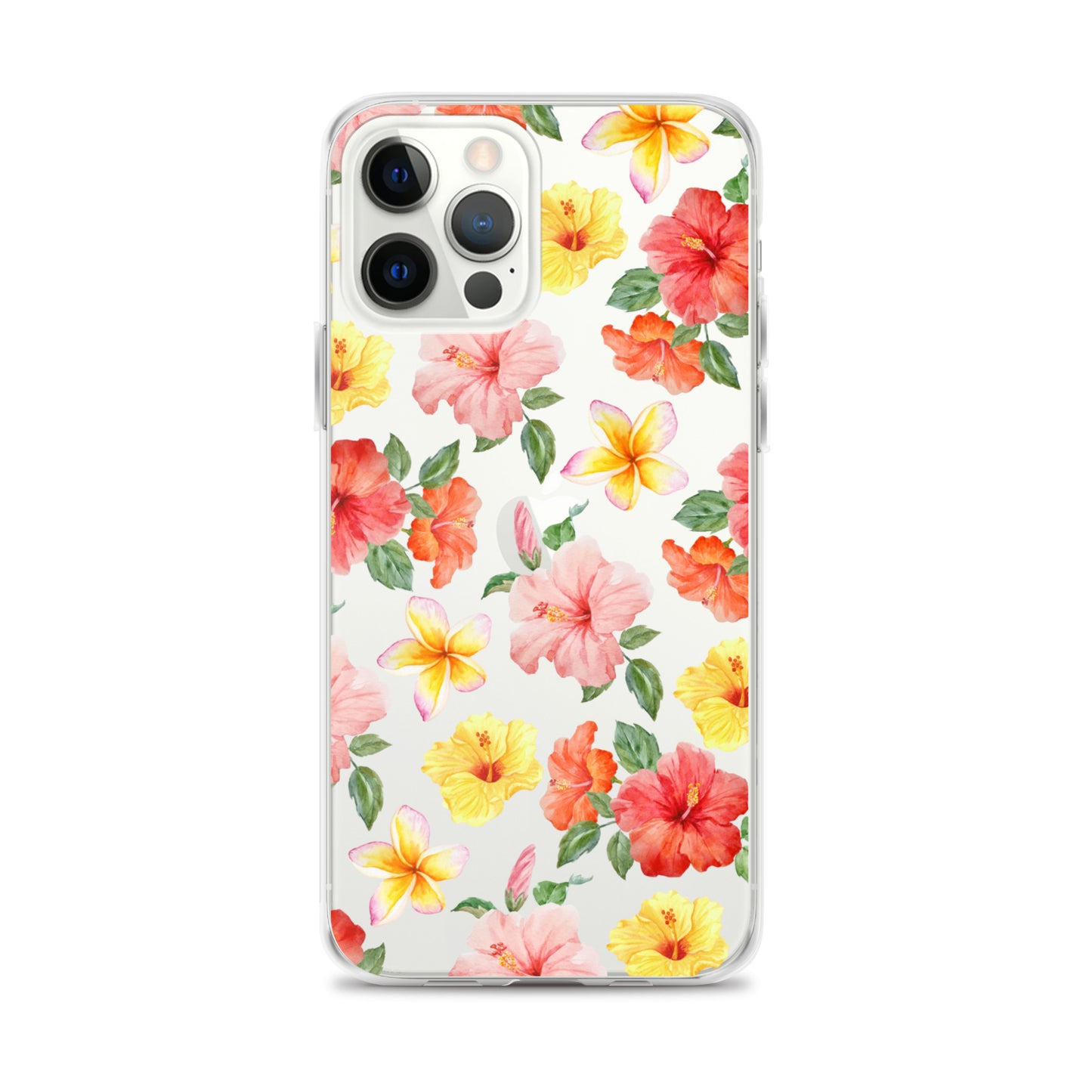 Hibiscus Bloom Clear iPhone Case