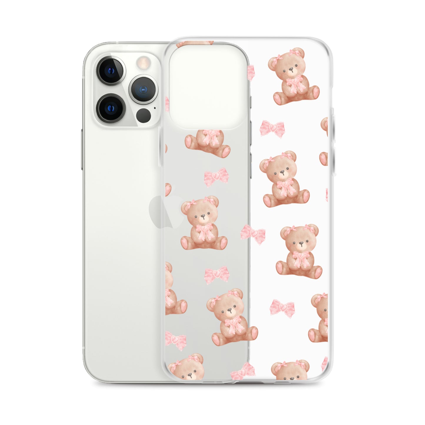 Bow Bear Clear iPhone Case