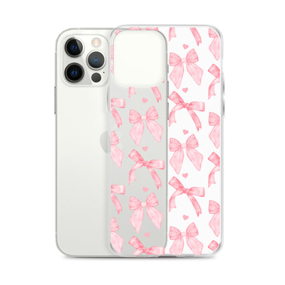 Flirty Bows Clear iPhone Case