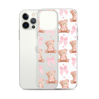 Bows & Bears Clear iPhone Case