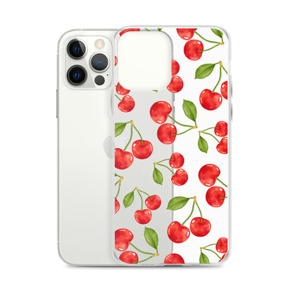 Cherry Clear iPhone Case