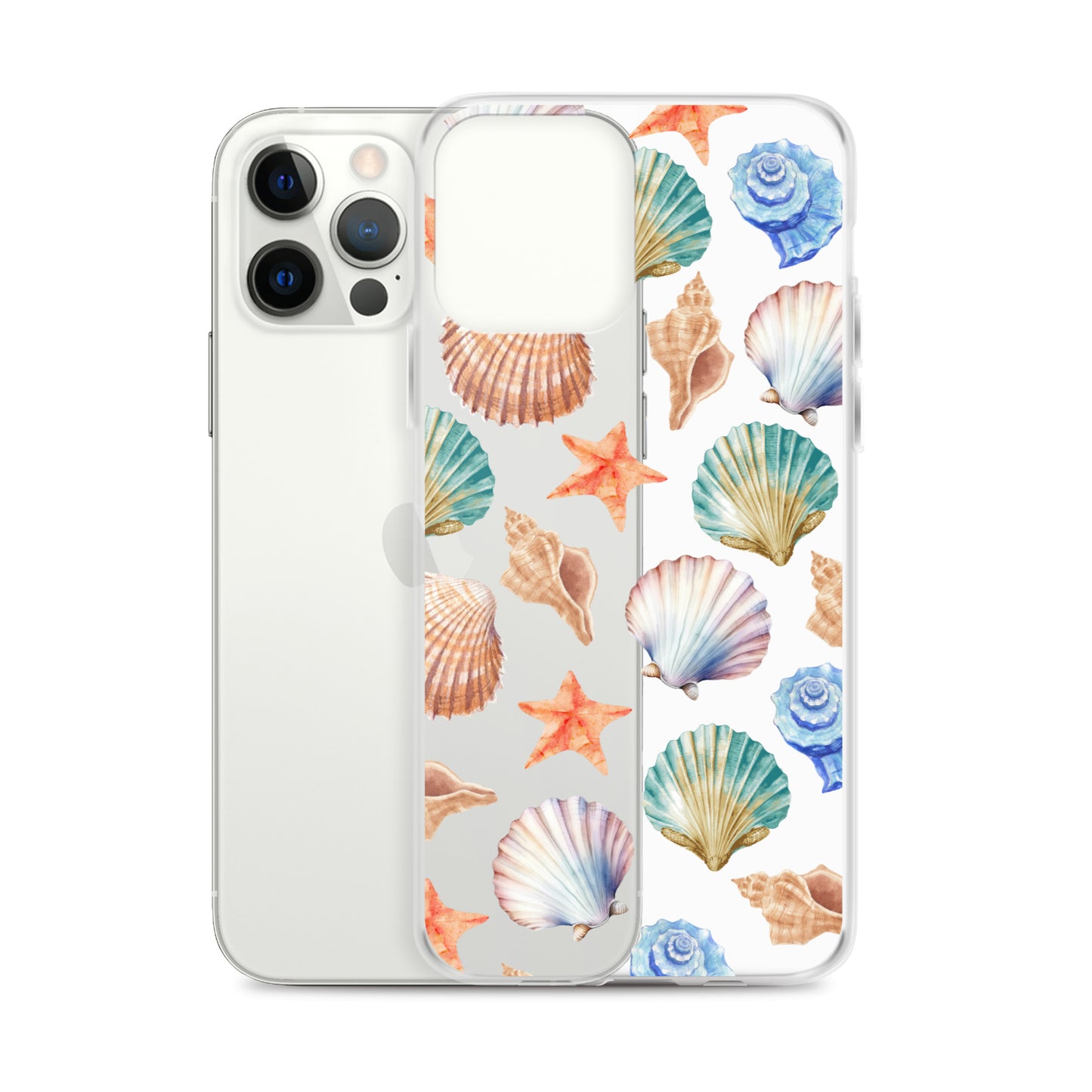 Seashell Breeze Clear iPhone Case