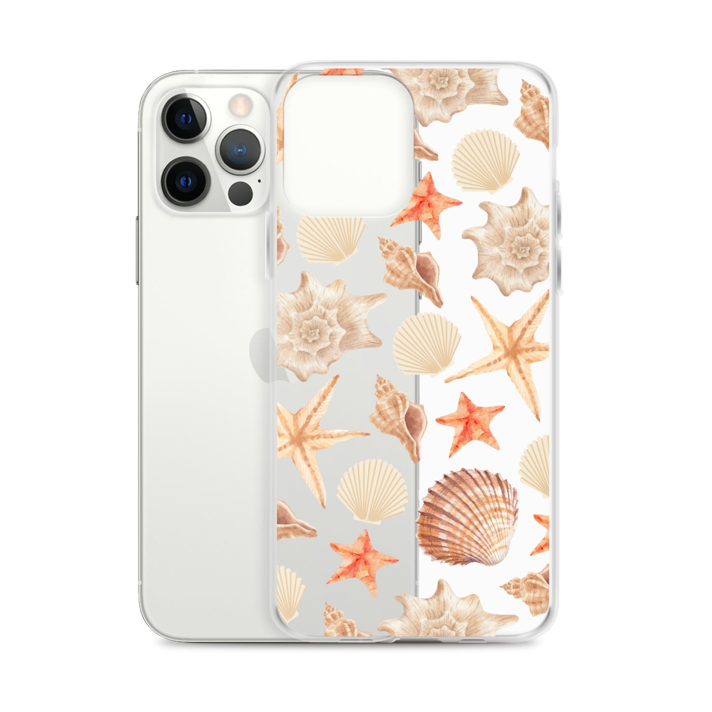 Sunset Shells Clear iPhone Case