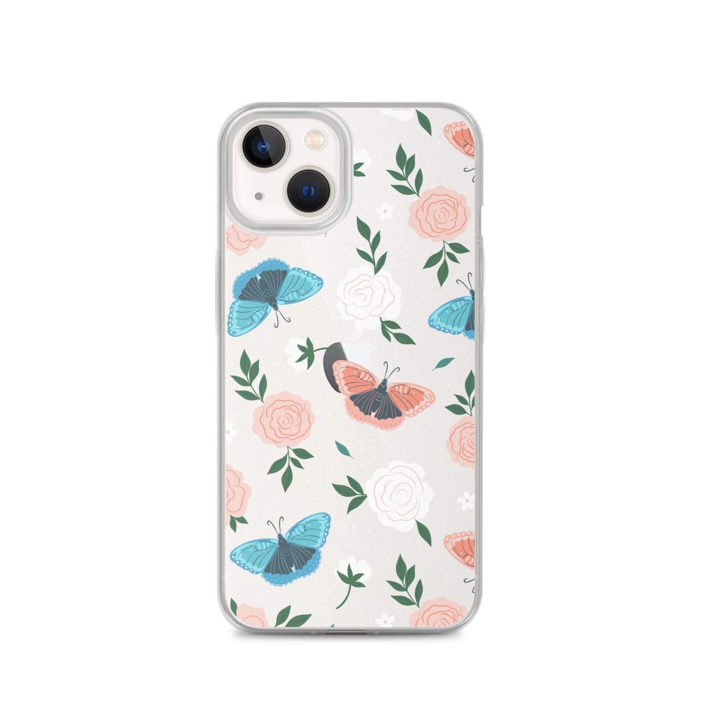 White Blossom Clear iPhone Case iPhone 13