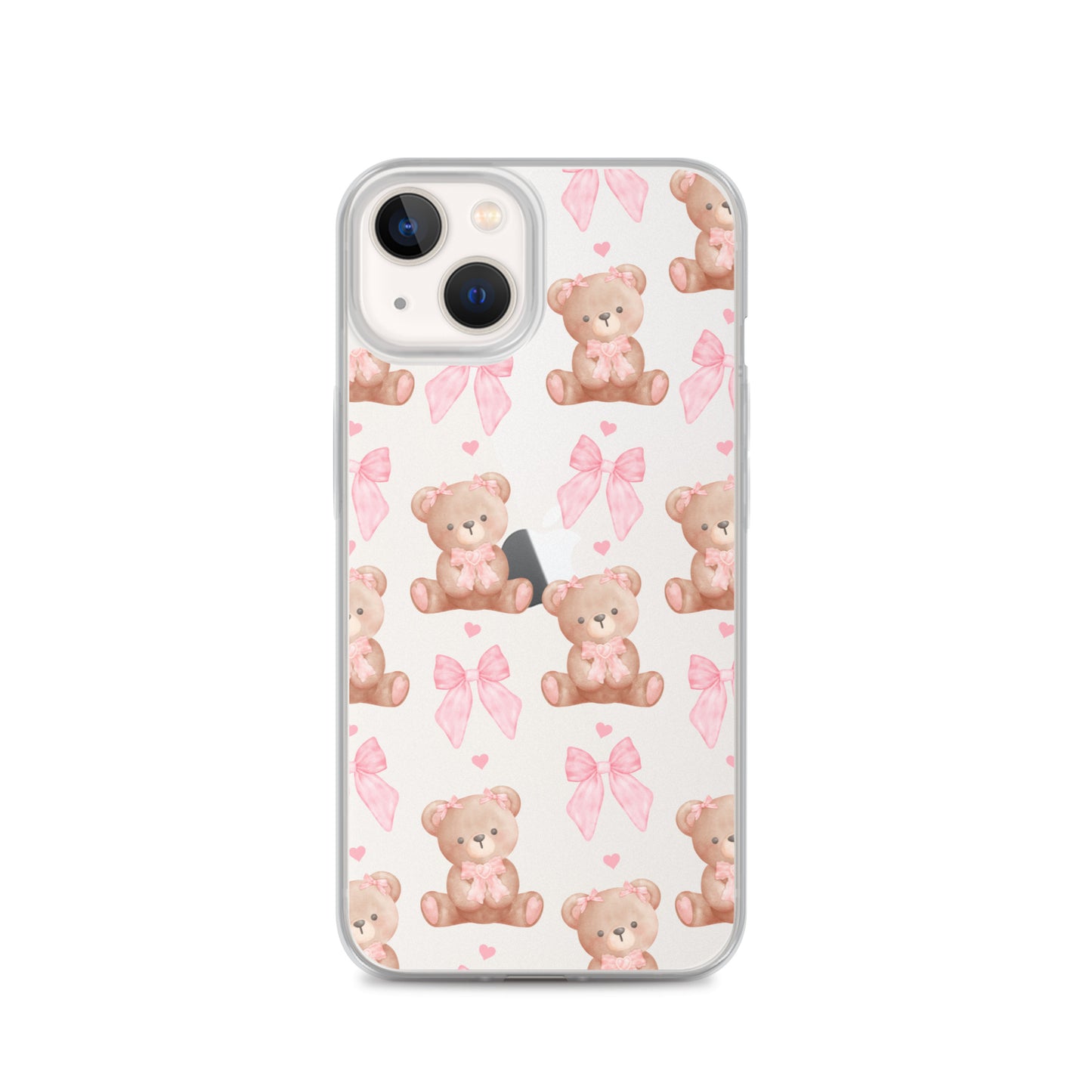 Bows & Bears Clear iPhone Case