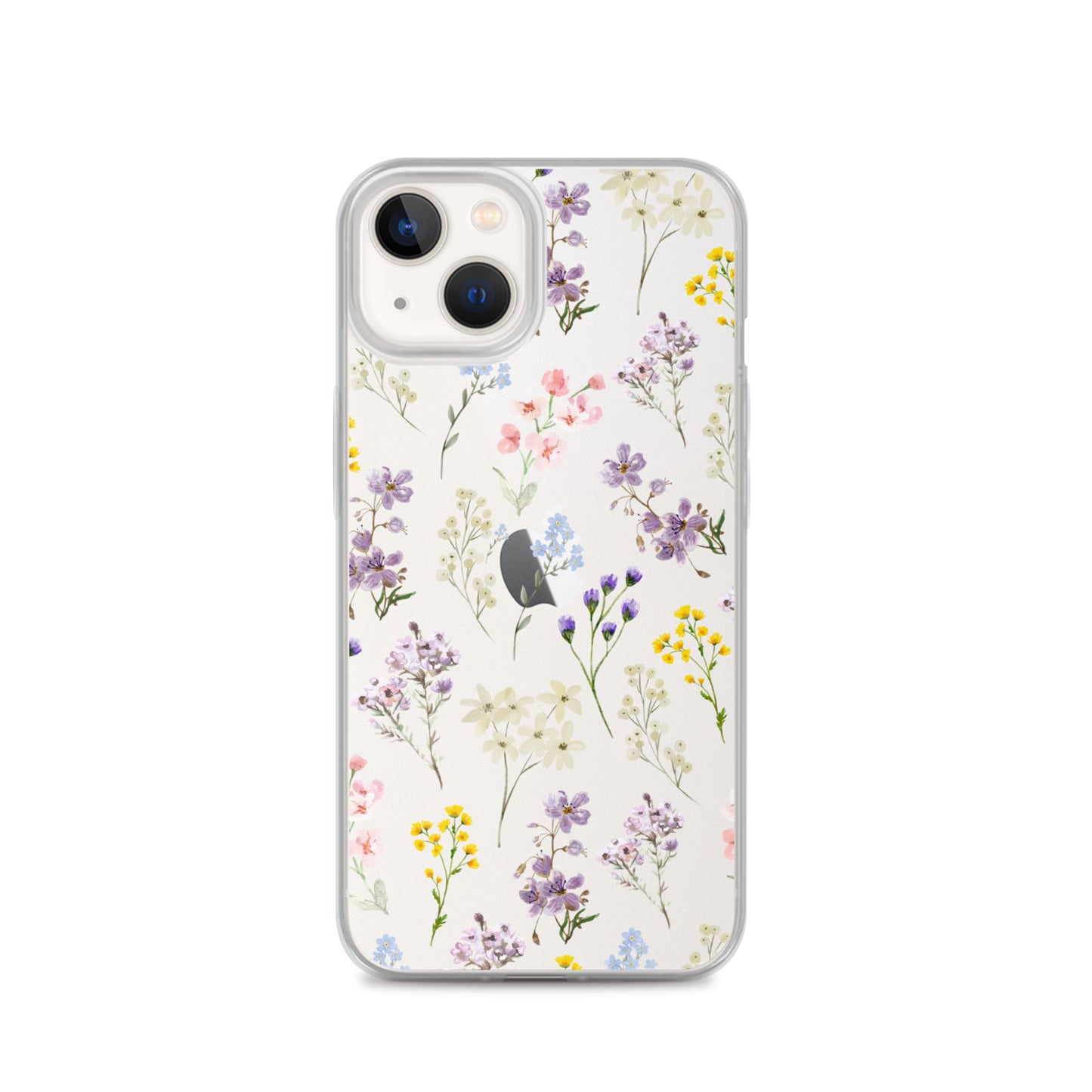 Watercolor Garden Clear iPhone Case