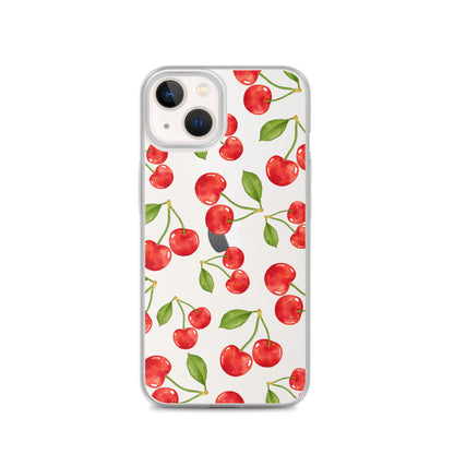 Cherry Clear iPhone Case