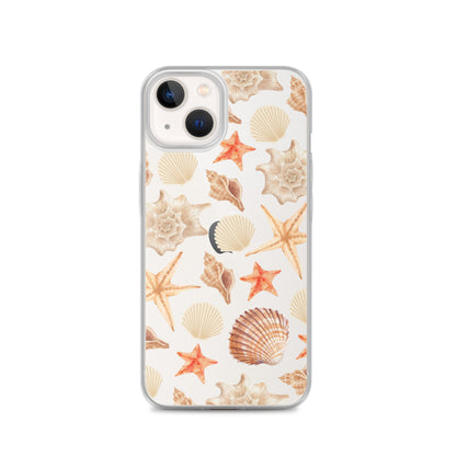 Sunset Shells Clear iPhone Case