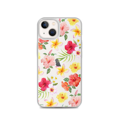 Hibiscus Clear iPhone Case