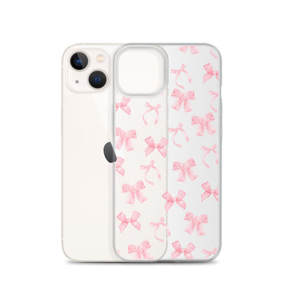 Coquette Bows Clear iPhone Case