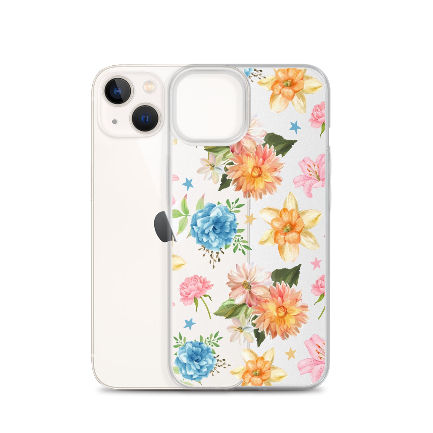 Floral Fiesta Clear iPhone Case