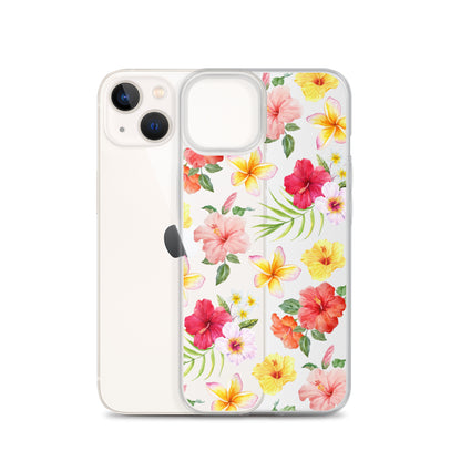 Hibiscus Clear iPhone Case