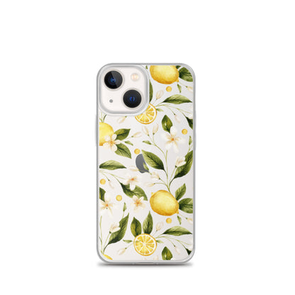 Lemon Garden Clear iPhone Case iPhone 13 mini