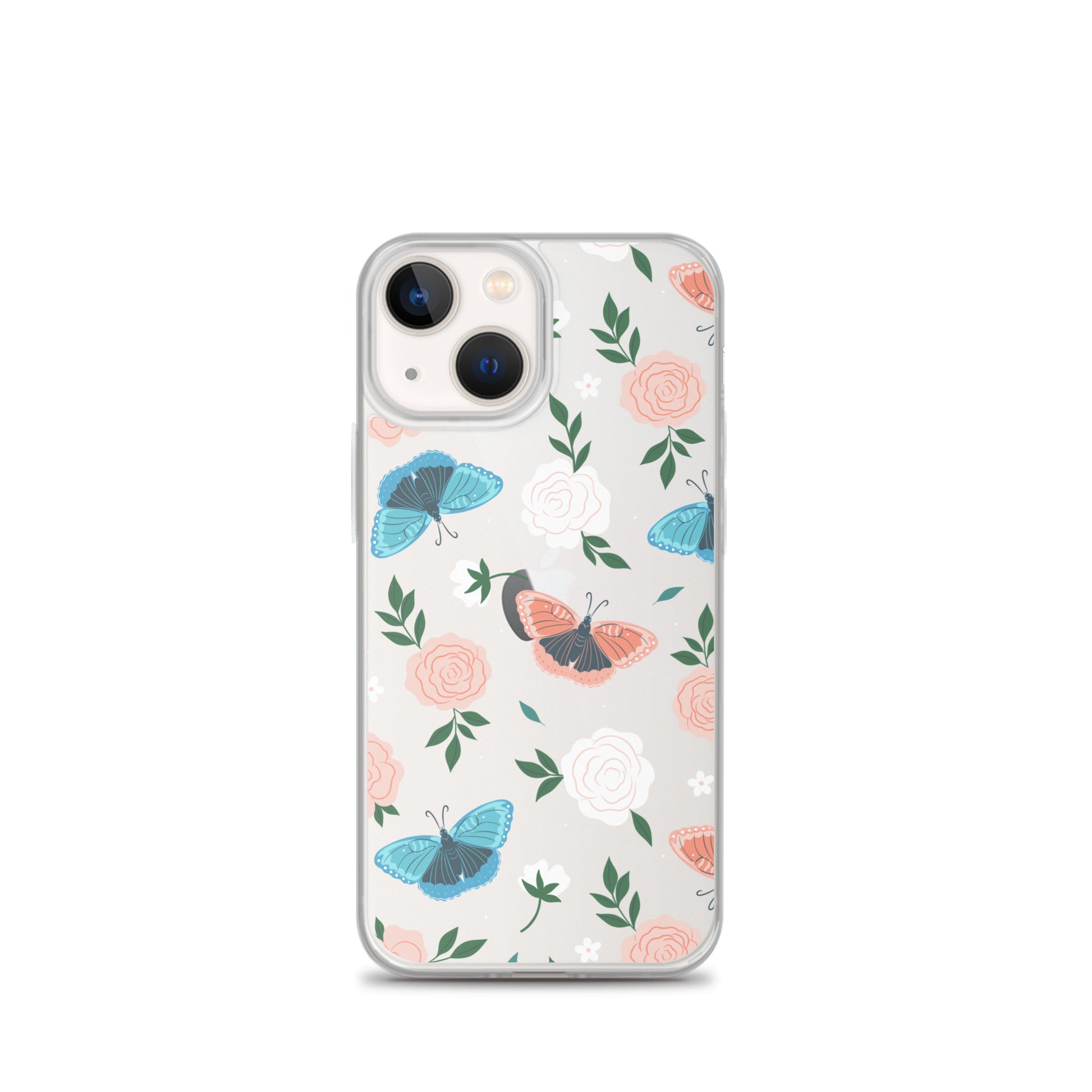 White Blossom Clear iPhone Case iPhone 13 mini