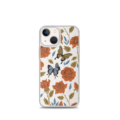 Butterfly Spices Clear iPhone Case iPhone 13 mini
