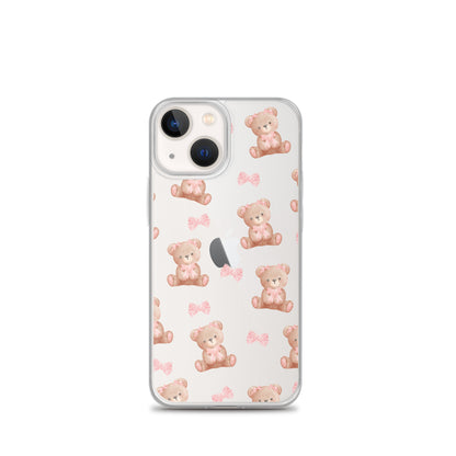 Bow Bear Clear iPhone Case