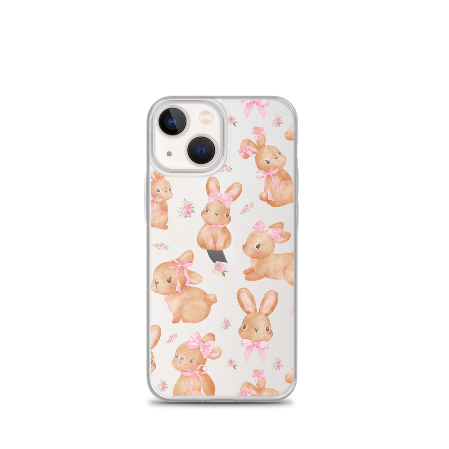 Bow Bunny Clear iPhone Case