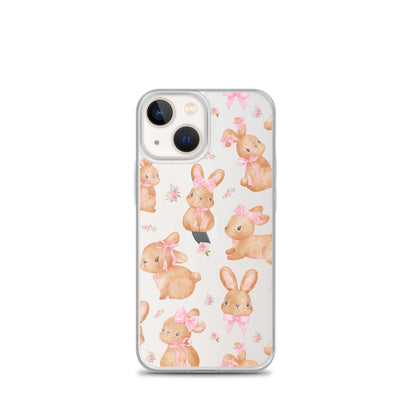 Coquette Bunny Clear iPhone Case