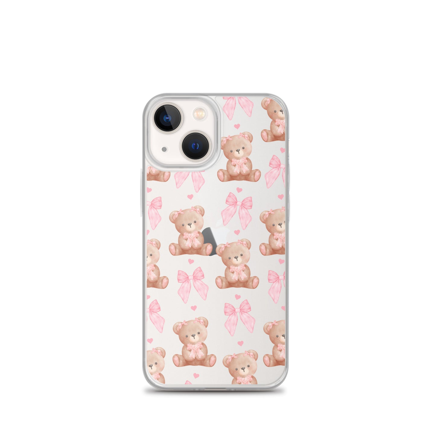 Bows & Bears Clear iPhone Case