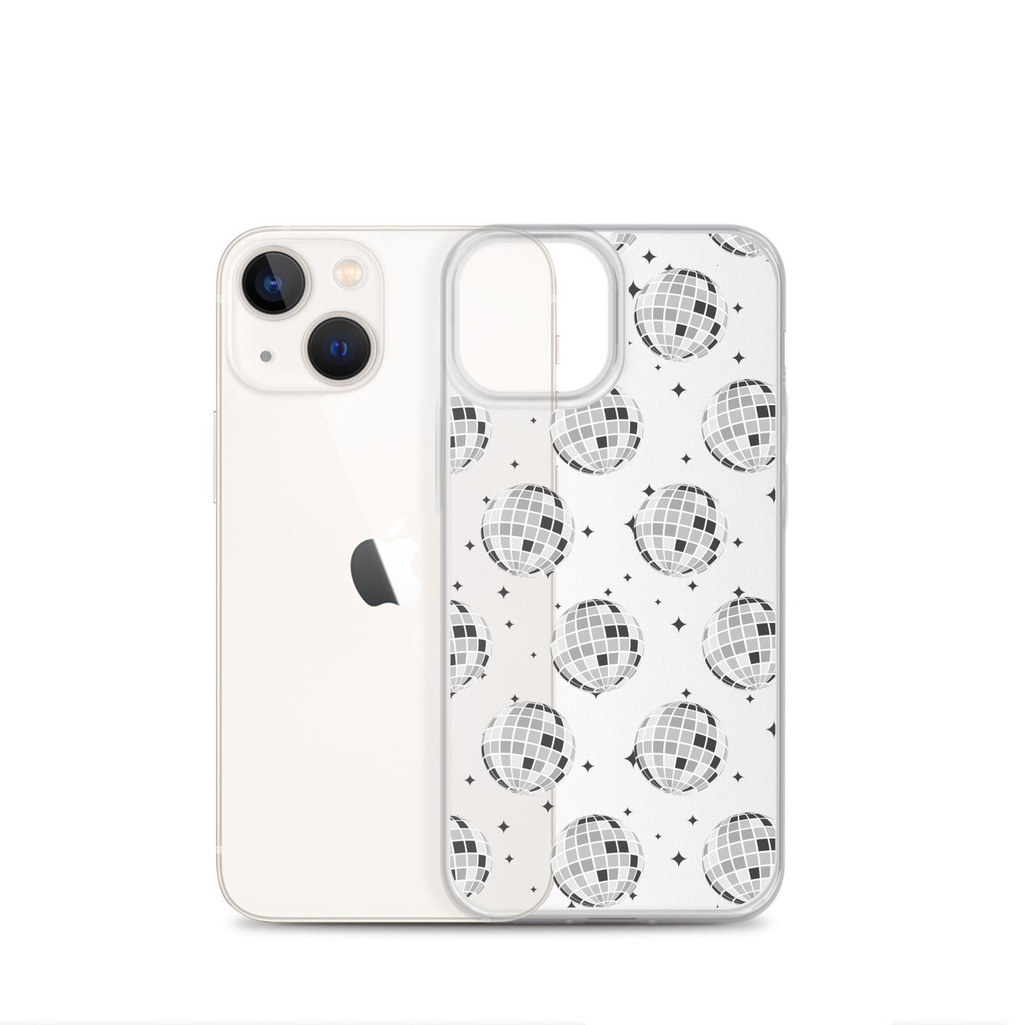 Disco Balls Clear iPhone Case