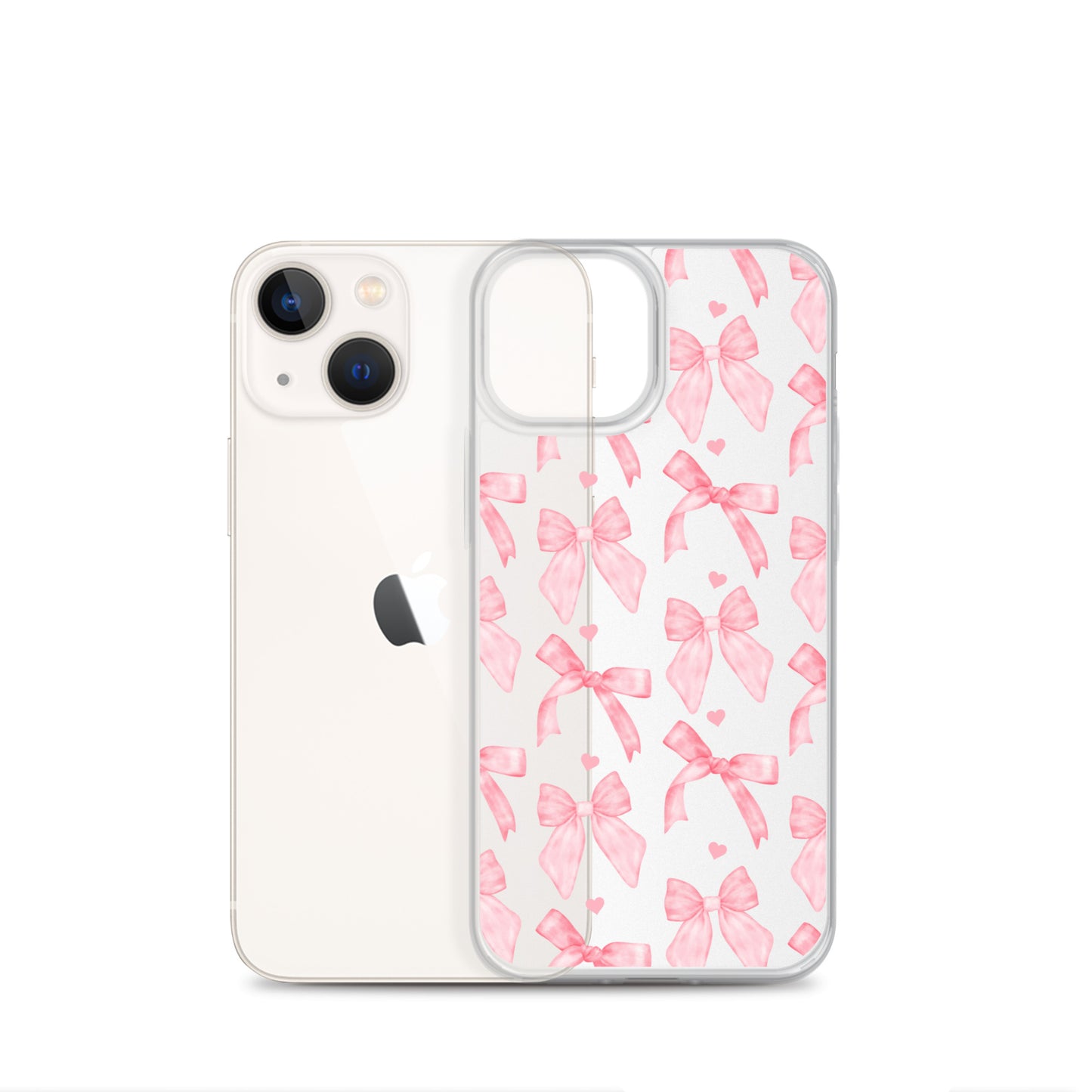 Flirty Bows Clear iPhone Case