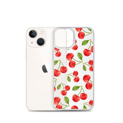 Cherry Clear iPhone Case