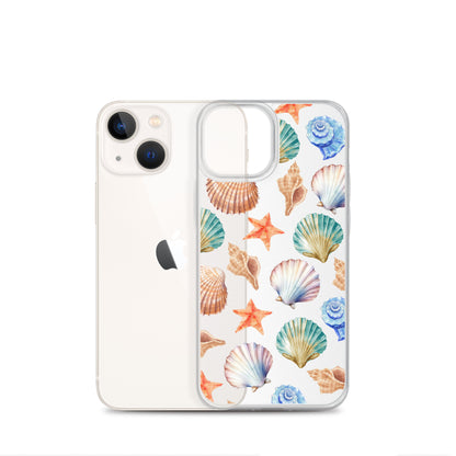 Seashell Breeze Clear iPhone Case