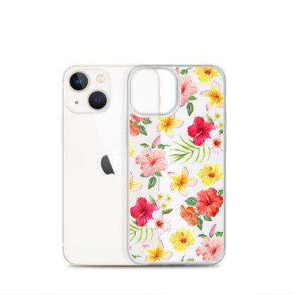 Hibiscus Clear iPhone Case