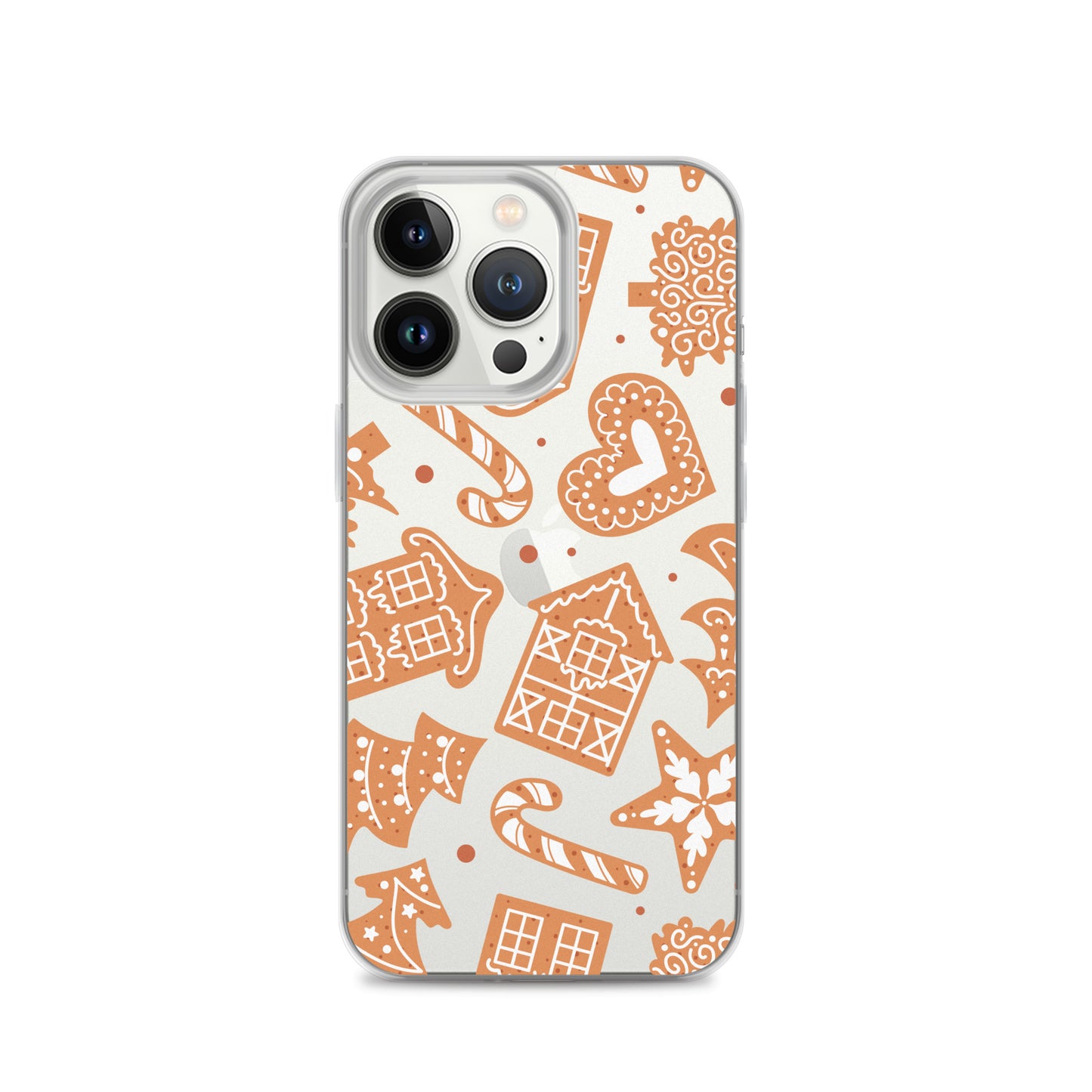 Gingerbread Clear iPhone Case iPhone 13 Pro