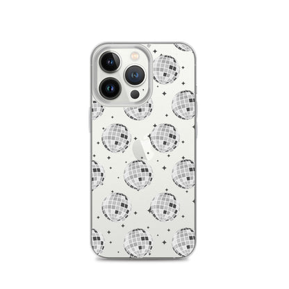 Disco Balls Clear iPhone Case