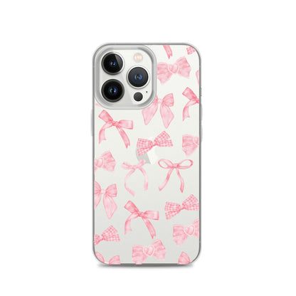 Bow Delight Clear iPhone Case