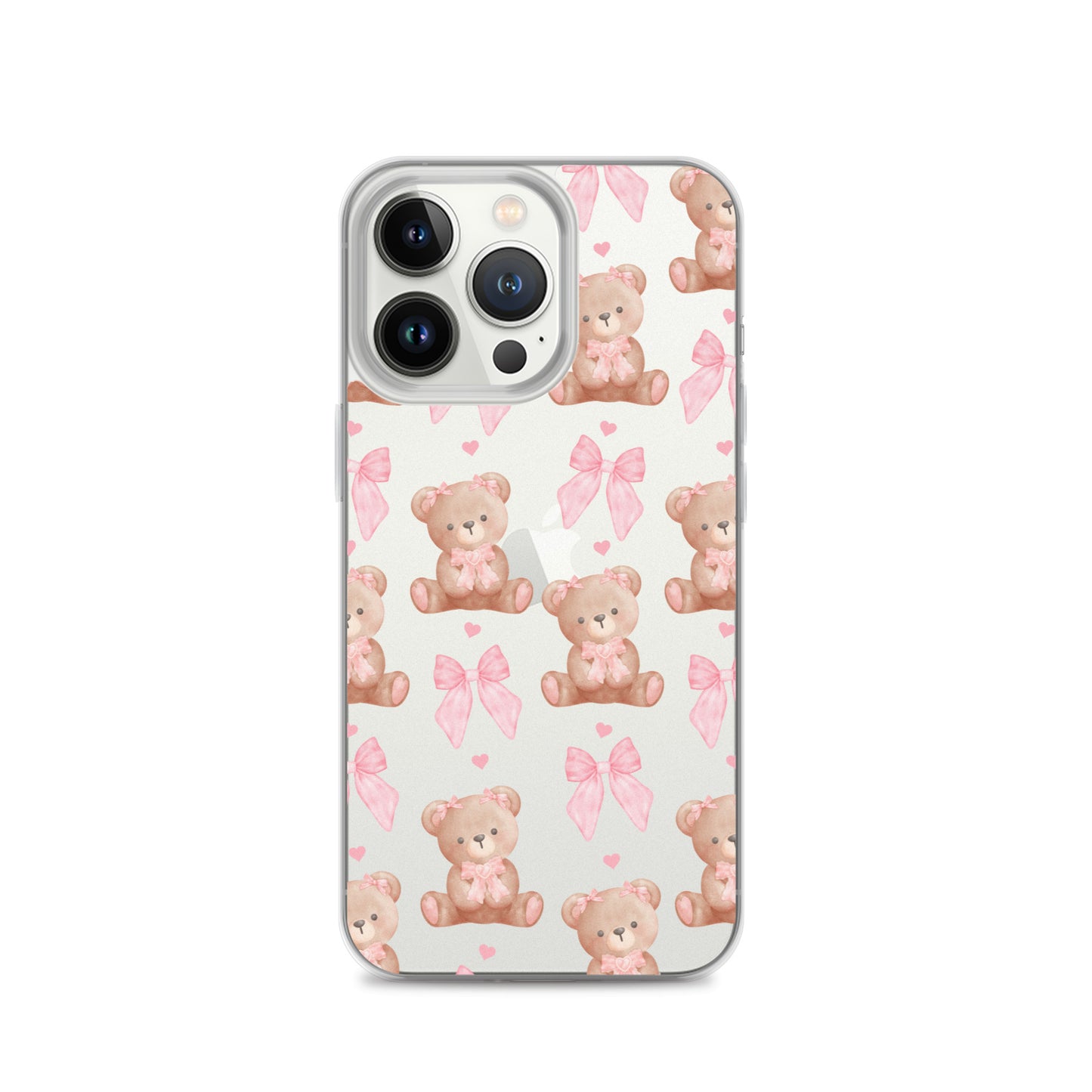 Bows & Bears Clear iPhone Case