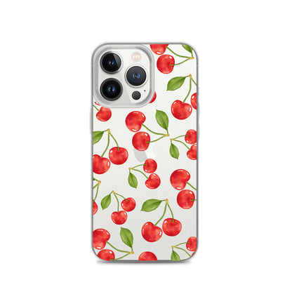 Cherry Clear iPhone Case