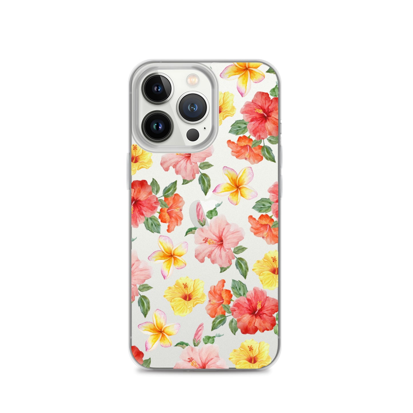 Hibiscus Bloom Clear iPhone Case