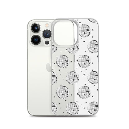 Disco Balls Clear iPhone Case