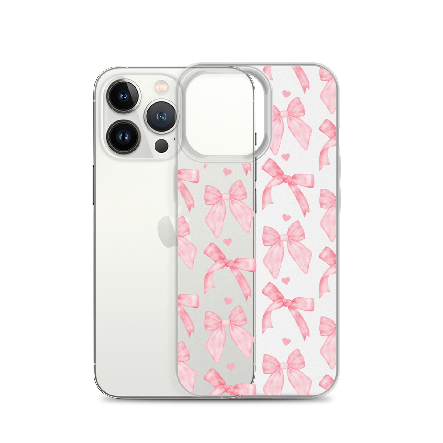 Flirty Bows Clear iPhone Case