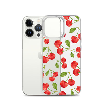 Cherry Clear iPhone Case